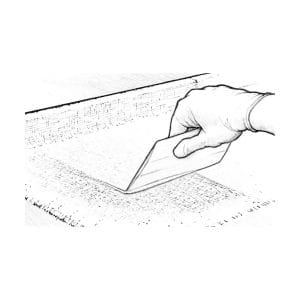 Applying Fibreglass Cloth & Tape Illustration