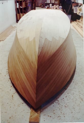 Final Layer applied to boat hull